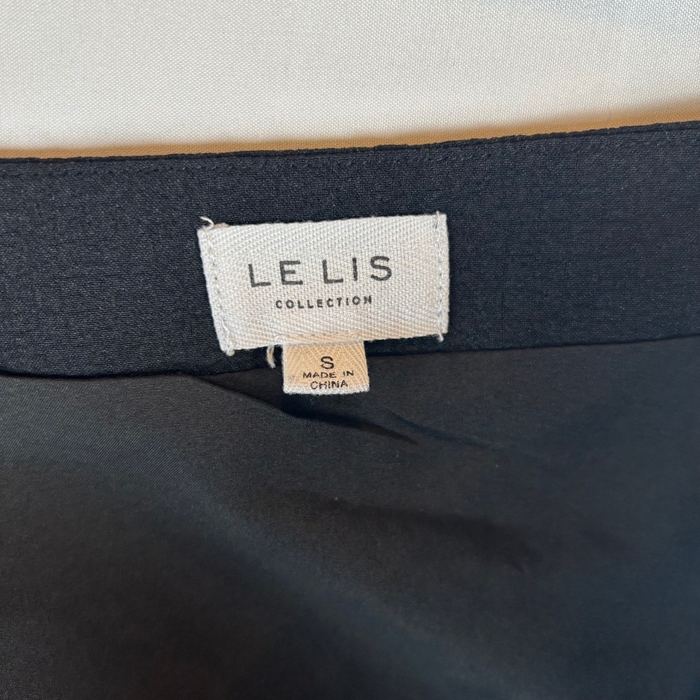 LE LIS COLLECTION Black Ruched‎ Drawstring Bandeau Tube Crop Top S - Picture 3 of 8